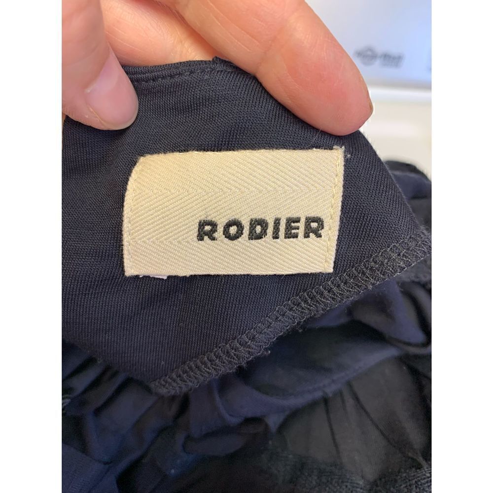 Rodier Navy Lyocell Dress Size 6 - Picture 8 of 12